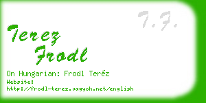 terez frodl business card